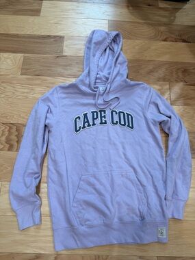 Cuffy’s Cape Cod Hoodie Women’s Large Lavender 100% Cotton Pullover Sweatshirt